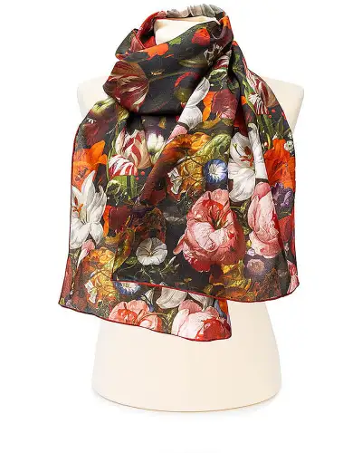 Scarves Fox and Chave Rachel Ruysch Silk Habotai Scarf £42.00