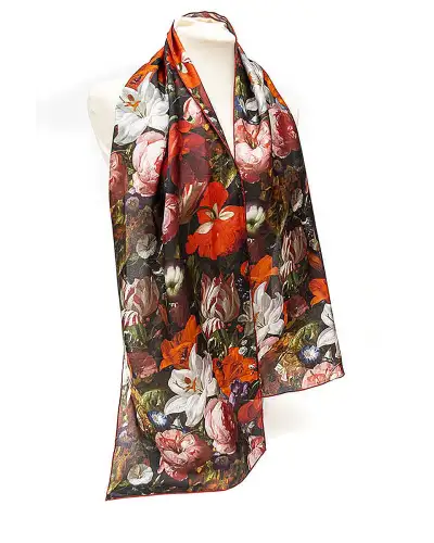 Scarves Fox and Chave Rachel Ruysch Silk Habotai Scarf £42.00