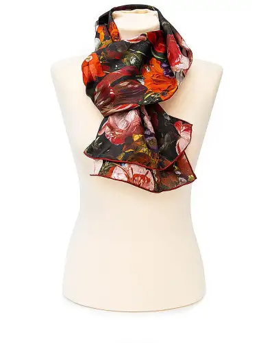 Scarves Fox and Chave Rachel Ruysch Silk Habotai Scarf £42.00