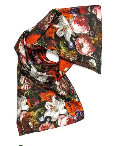 Scarves Fox and Chave Rachel Ruysch Silk Habotai Scarf £42.00