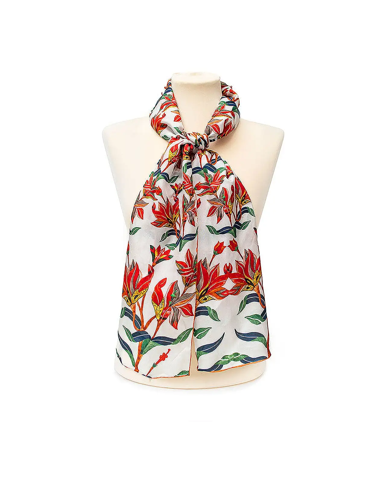 Scarves Fox and Chave Taj Mahal Silk Habotai Scarf £42.00