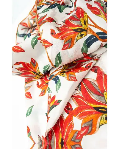 Scarves Fox and Chave Taj Mahal Silk Habotai Scarf £42.00
