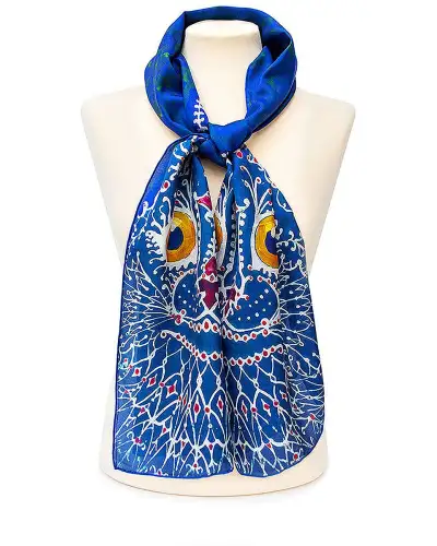 Scarves Fox and Chave Louis Wain Cat Silk Habotai Scarf £42.00