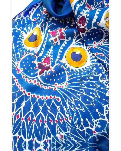 Scarves Fox and Chave Louis Wain Cat Silk Habotai Scarf £42.00