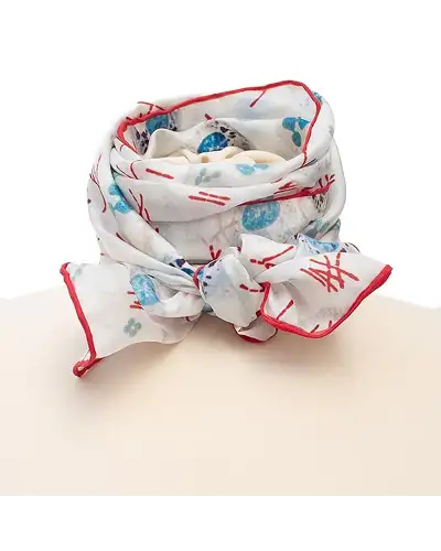 Scarves Fox and Chave Microorganisms Silk Habotai Scarf £42.00