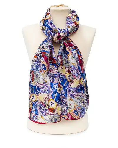 Scarves Fox and Chave Millefiori Silk Habotai Scarf £32.00