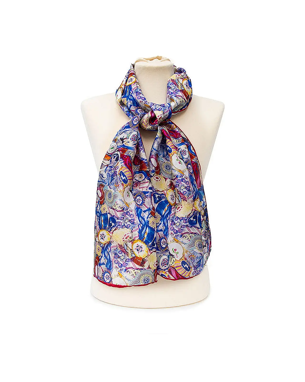 Scarves Fox and Chave Millefiori Silk Habotai Scarf £32.00