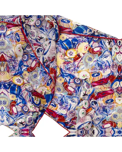 Scarves Fox and Chave Millefiori Silk Habotai Scarf £32.00