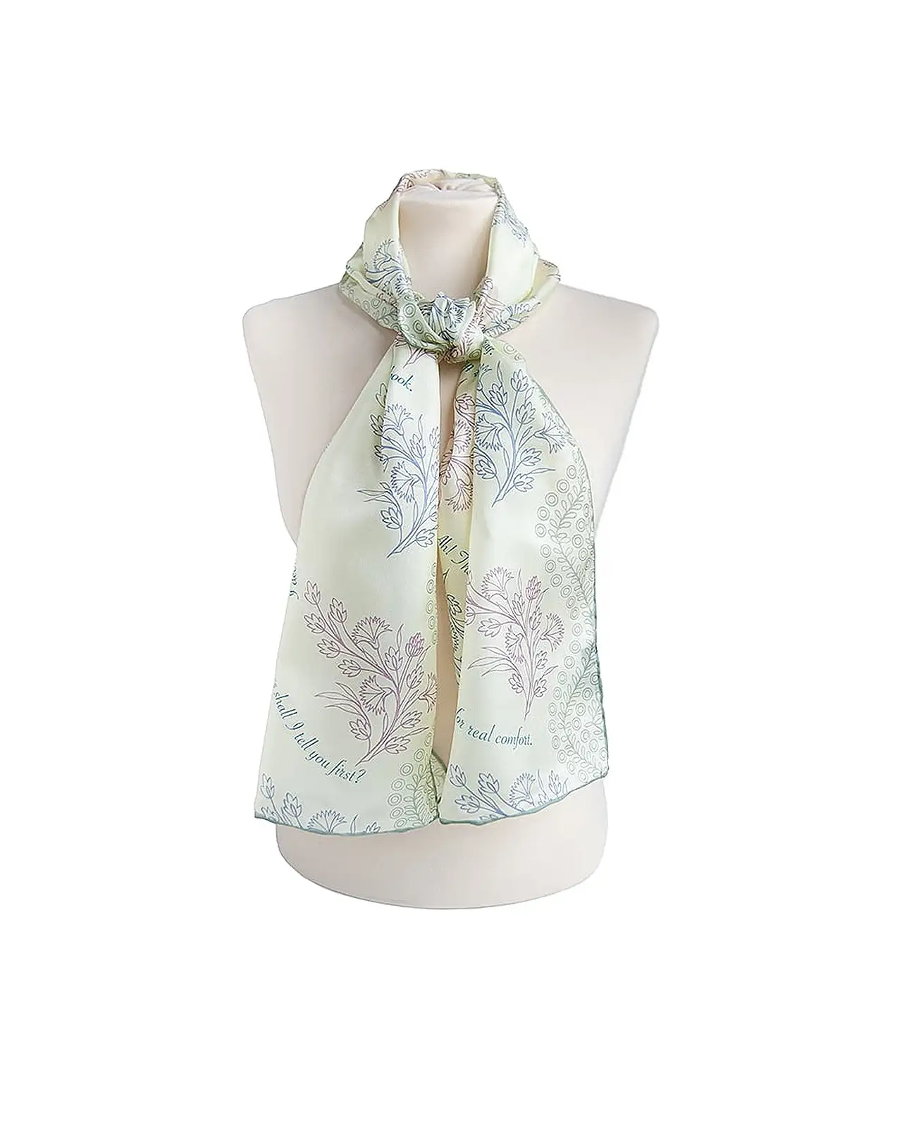 Scarves Fox and Chave Jane Austen Silk Habotai Scarf £42.00