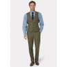 Three Piece Suits Brook Taverner Tailored Fit Haincliffe Green Check Wool Waistcoat £90.00