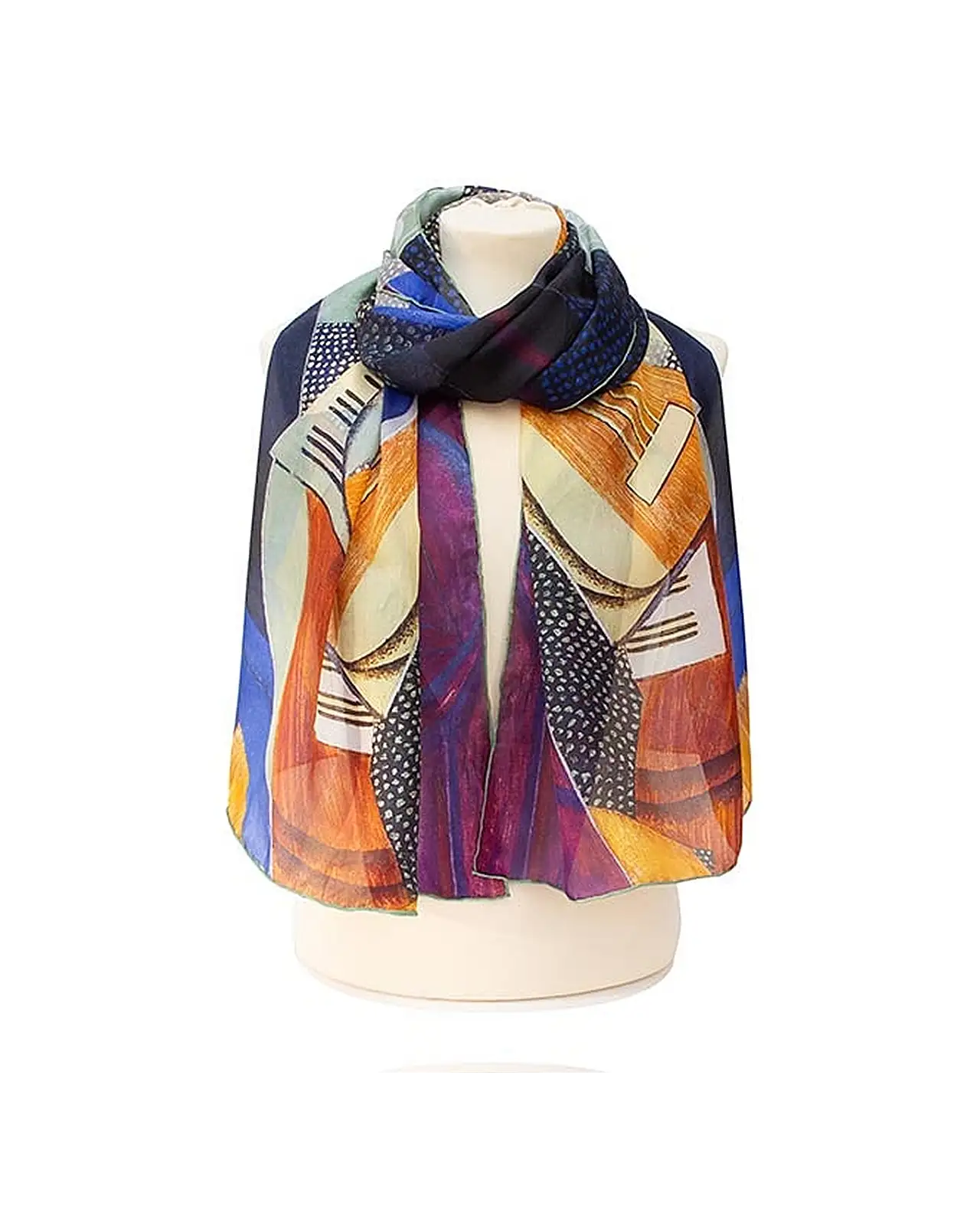 Scarves Fox and Chave Juan Gris Guitars Silk Habotai Scarf £42.00