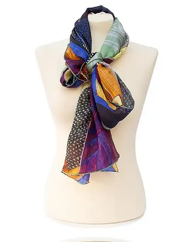 Scarves Fox and Chave Juan Gris Guitars Silk Habotai Scarf £42.00