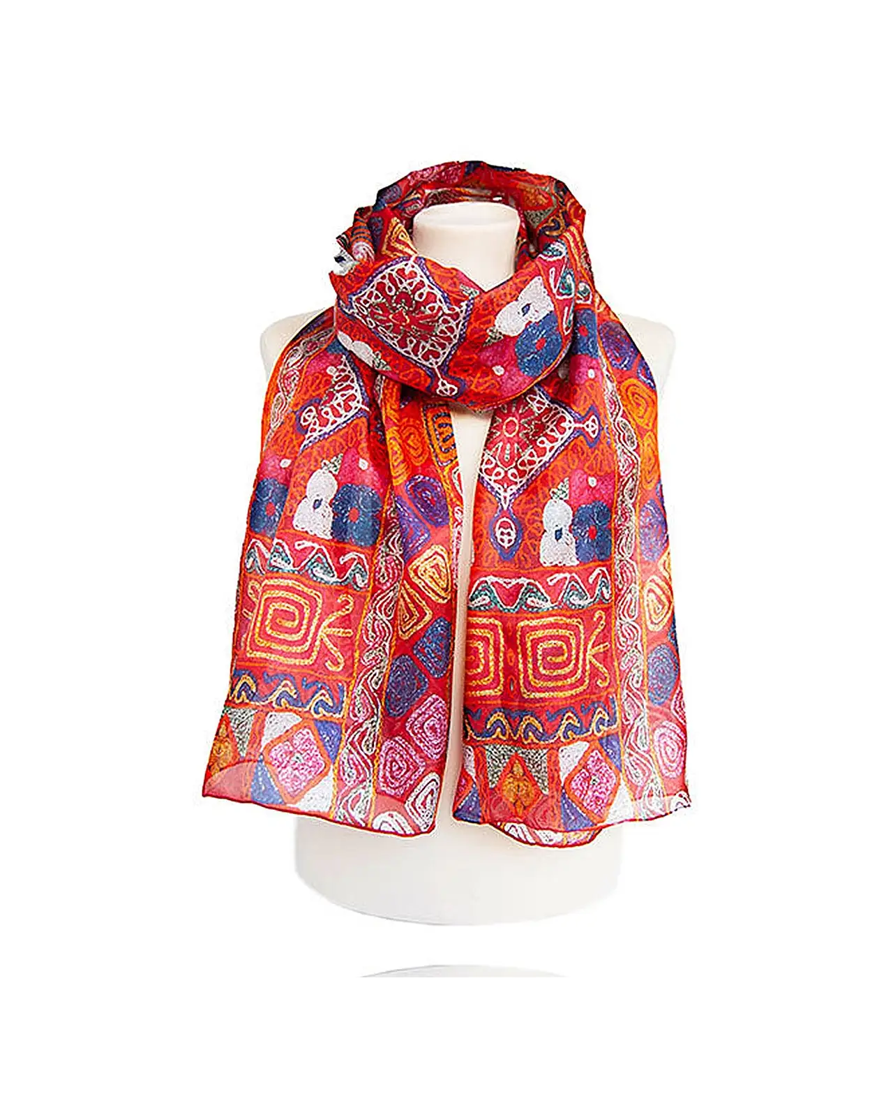 Scarves Fox and Chave Samawah Carpet Silk Habotai Scarf £50.00