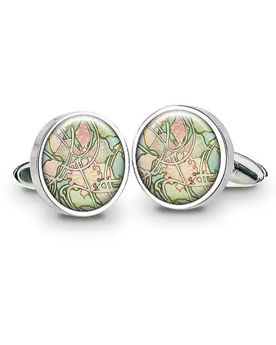 Others Fox and Chave Mucha Wallpaper Cufflinks £29.00