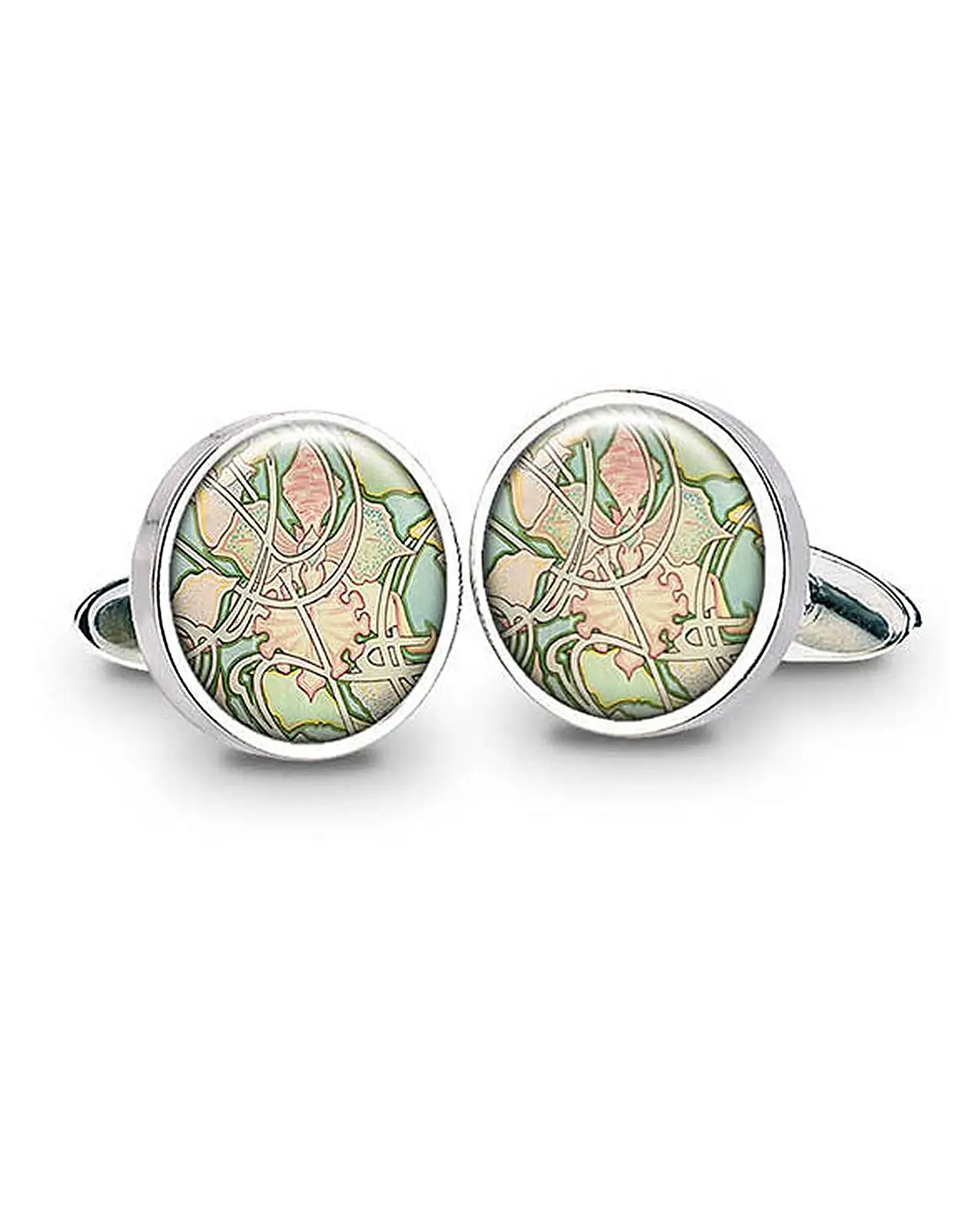 Others Fox and Chave Mucha Wallpaper Cufflinks £29.00