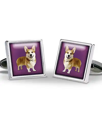 Royal Corgi Cufflinks | Fox and Chave FC 48271 Royal pair of Cufflinks