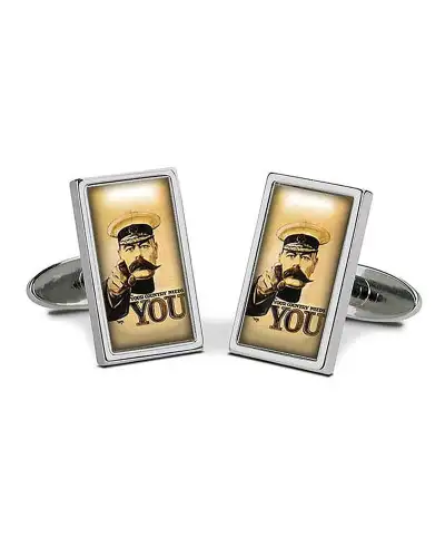 Fly the Flag Fox and Chave Your Country Needs You Cufflinks £29.00