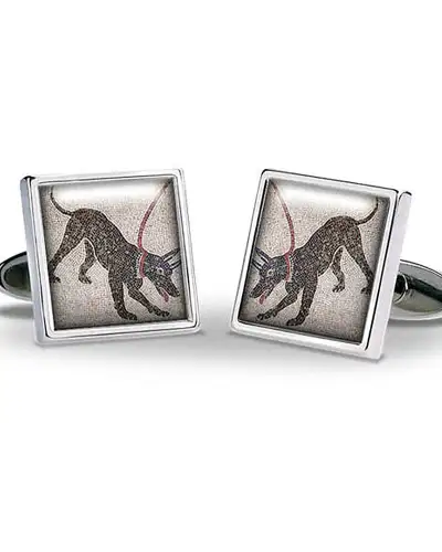 Others Fox and Chave Pompeii Dog Cufflinks £29.00