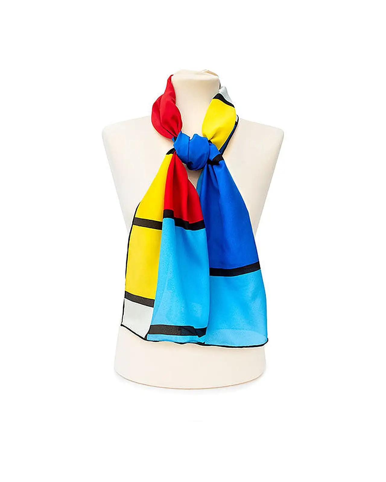Scarves Fox and Chave Mondrian Crêpe De Chine Scarf £45.00