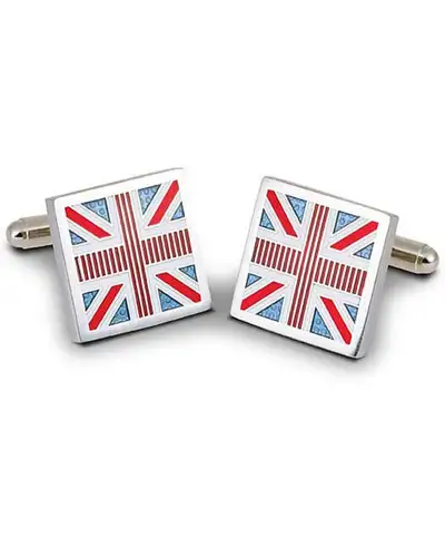 Others Fox and Chave Union Jack Enamel Cufflinks £29.00