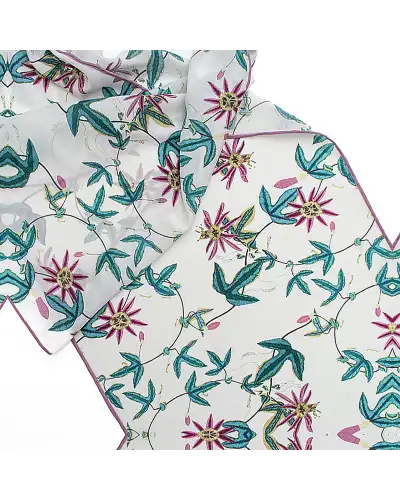 Scarves Fox and Chave Passiflora Crêpe De Chine Scarf £34.00