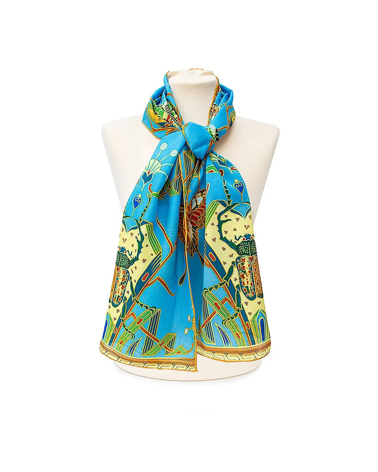 Scarves Fox and Chave Ornate Dresser Crêpe De Chine Scarf £34.00