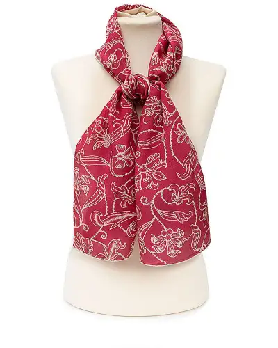 Scarves Fox and Chave Curtain Textile Crêpe De Chine Scarf £34.00