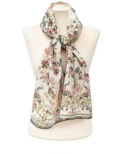 Scarves Fox and Chave Aubusson Crêpe De Chine Scarf £34.00