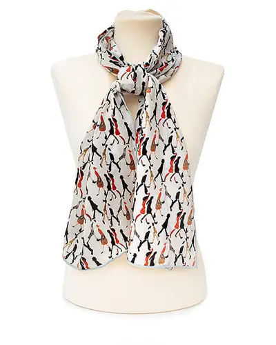 Scarves Fox and Chave Going To Work Pearl Crêpe De Chine Scarf £45.00
