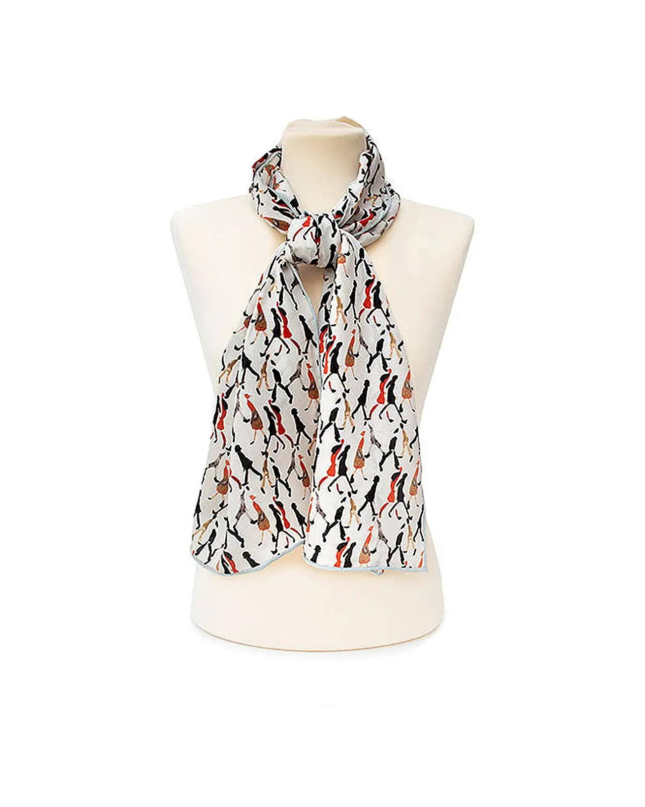 Scarves Fox and Chave Going To Work Pearl Crêpe De Chine Scarf £45.00