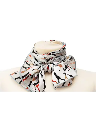 Scarves Fox and Chave Going To Work Pearl Crêpe De Chine Scarf £45.00