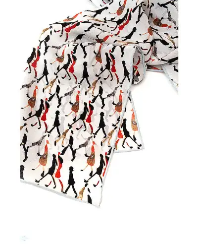 Scarves Fox and Chave Going To Work Pearl Crêpe De Chine Scarf £45.00