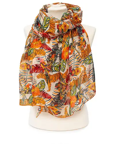 Scarves Fox and Chave Tiger Modal Scarf £19.00