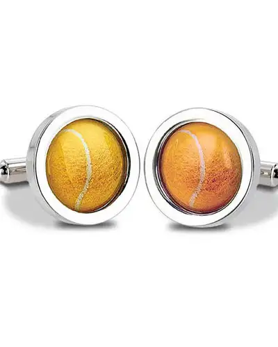 Others Fox and Chave Tennis Ball Cufflinks-FC-2405 £29.00
