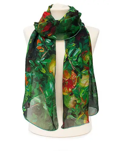 Scarves Fox and Chave John Singer Sargent Pomegranate Chiffon Scarf £52.00
