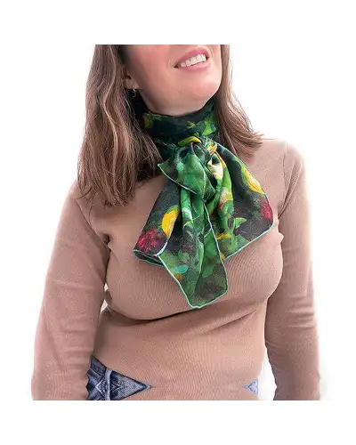 Scarves Fox and Chave John Singer Sargent Pomegranate Chiffon Scarf £52.00