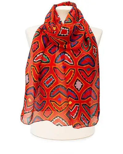 Scarves Fox and Chave Mola Butterflies Chiffon Scarf £52.00