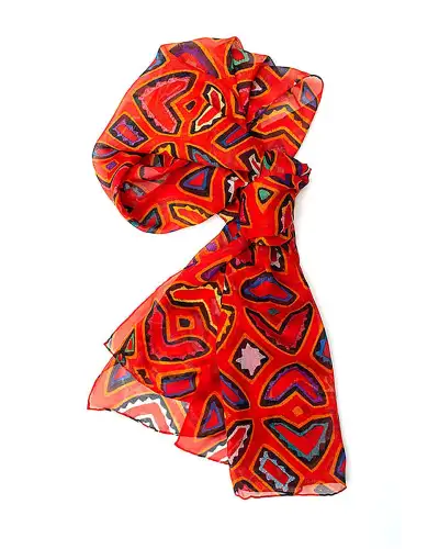 Scarves Fox and Chave Mola Butterflies Chiffon Scarf £52.00