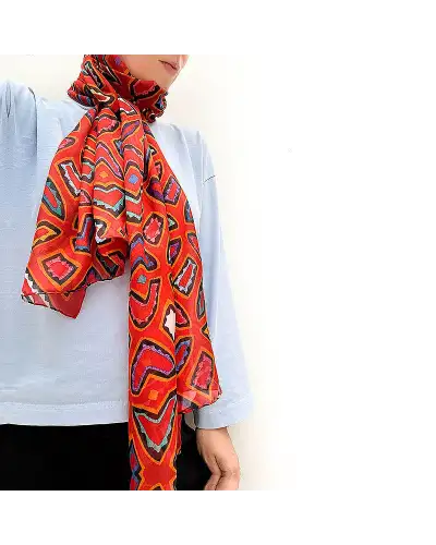 Scarves Fox and Chave Mola Butterflies Chiffon Scarf £52.00