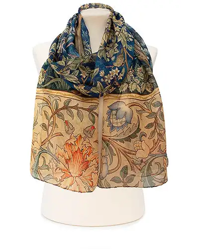 Scarves Fox and Chave Tree Portiere Silk Chiffon Scarf £52.00