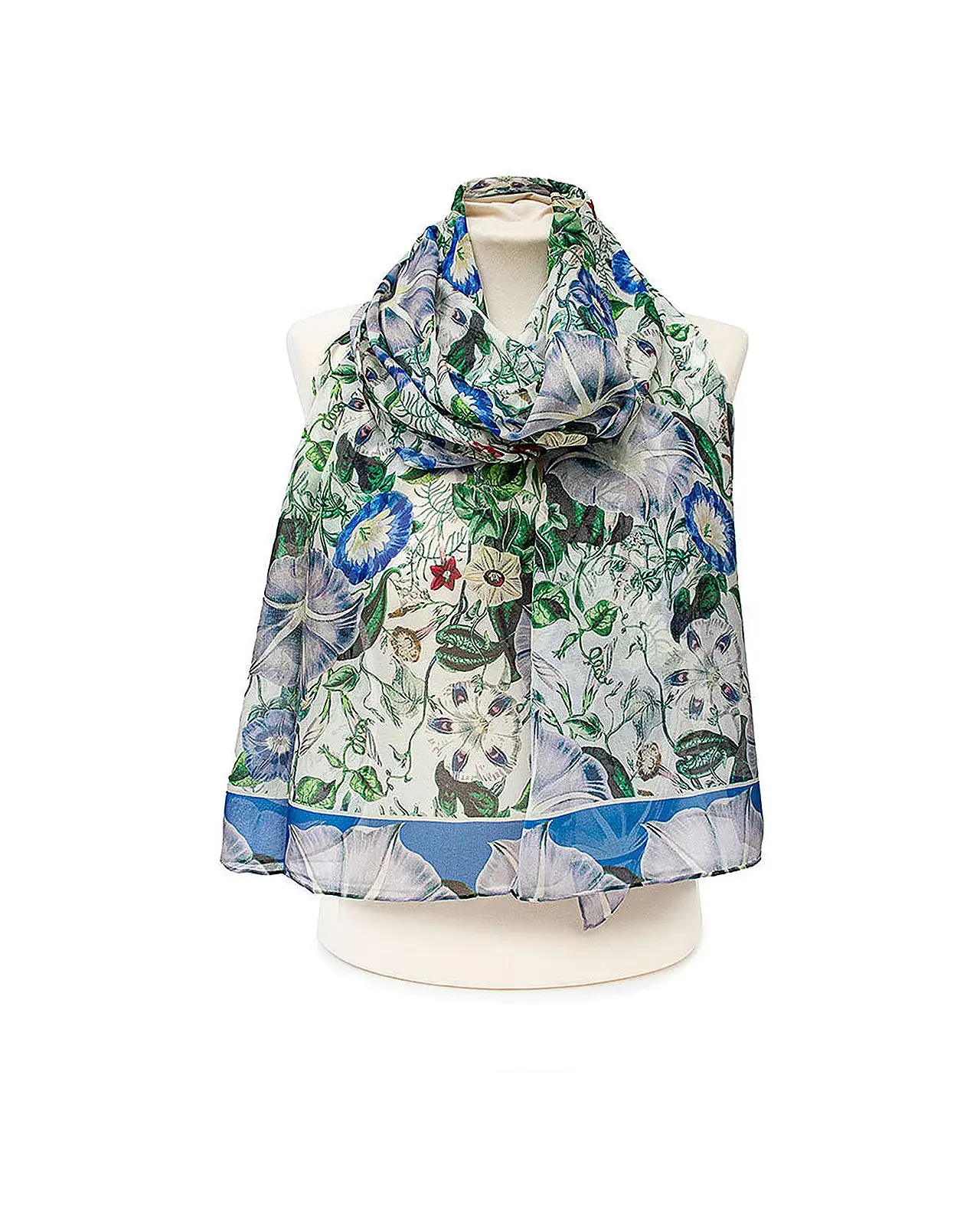 Scarves Fox and Chave Morning Glory Silk Chiffon Scarf £39.00