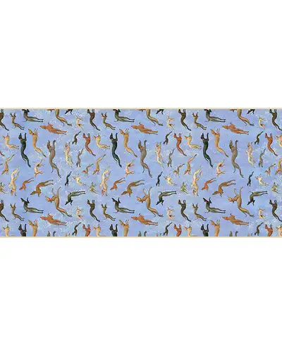 Scarves Fox and Chave Hunt In The Forest Chiffon Scarf £52.00