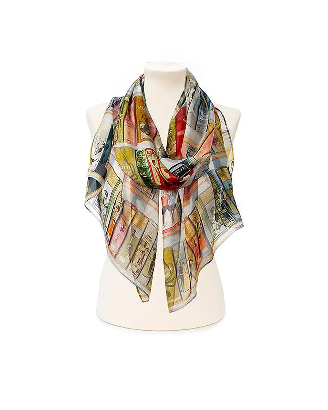 Scarves Fox and Chave Booklovers Chiffon Scarf £52.00