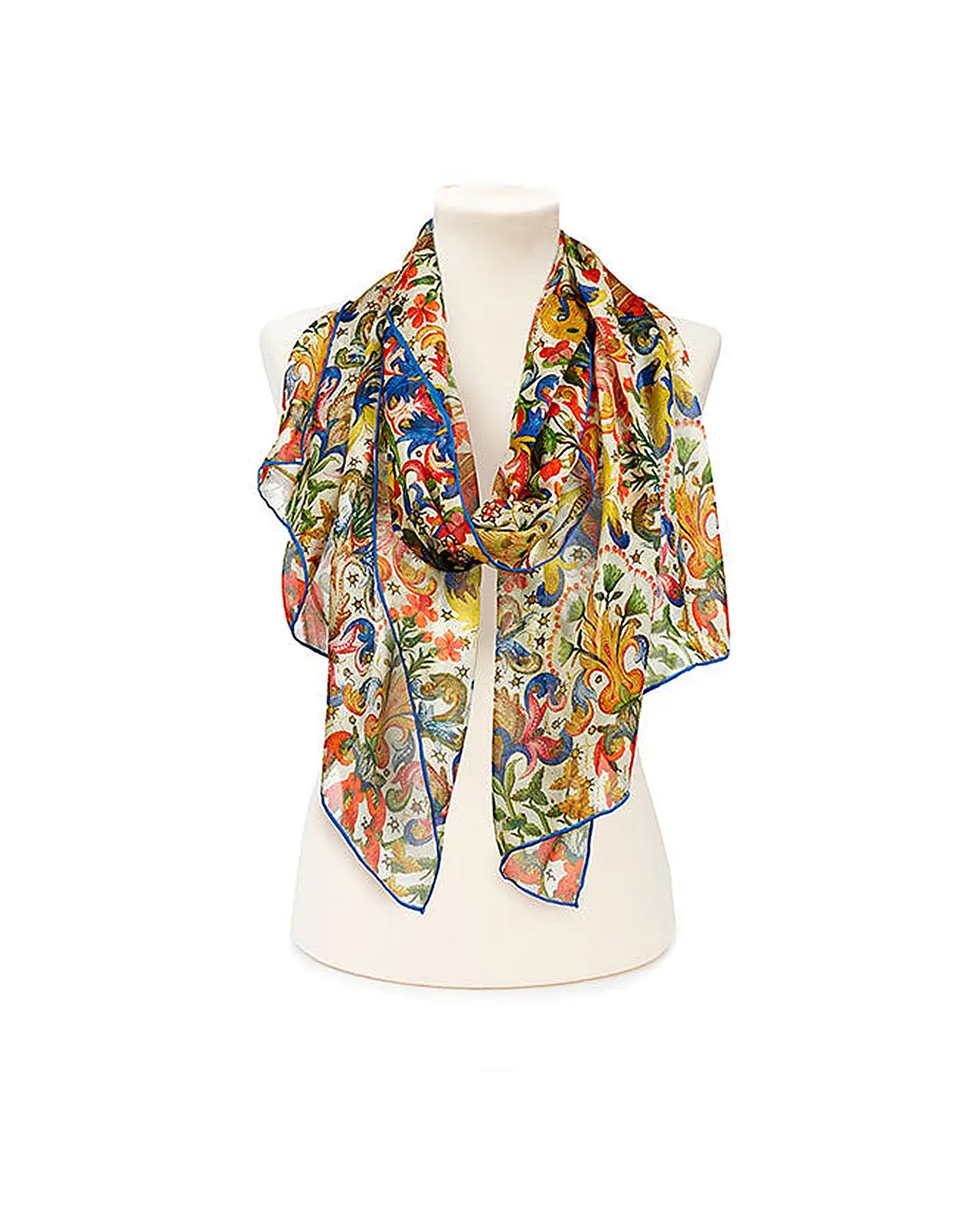 Scarves Fox and Chave Book Of Hours Chiffon Scarf £52.00