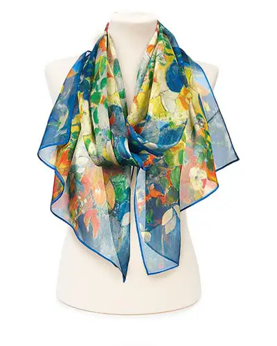 Scarves Fox and Chave Gauguin Flowers Chiffon Scarf £52.00