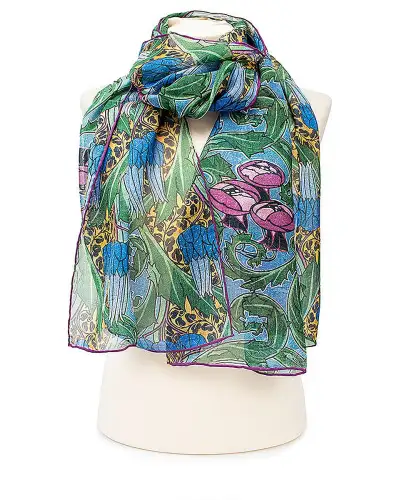 Scarves Fox and Chave Napier Thistle Chiffon Scarf £39.00