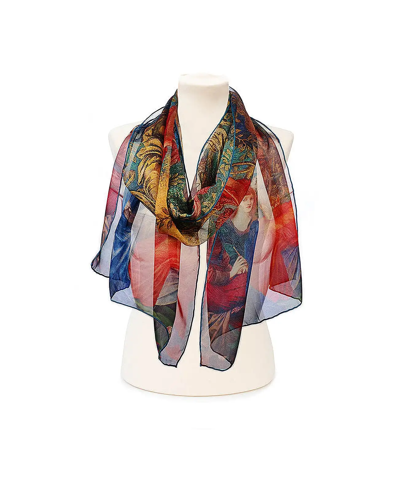 Scarves Fox and Chave Burne Jones Laus Veneris Chiffon Scarf £52.00
