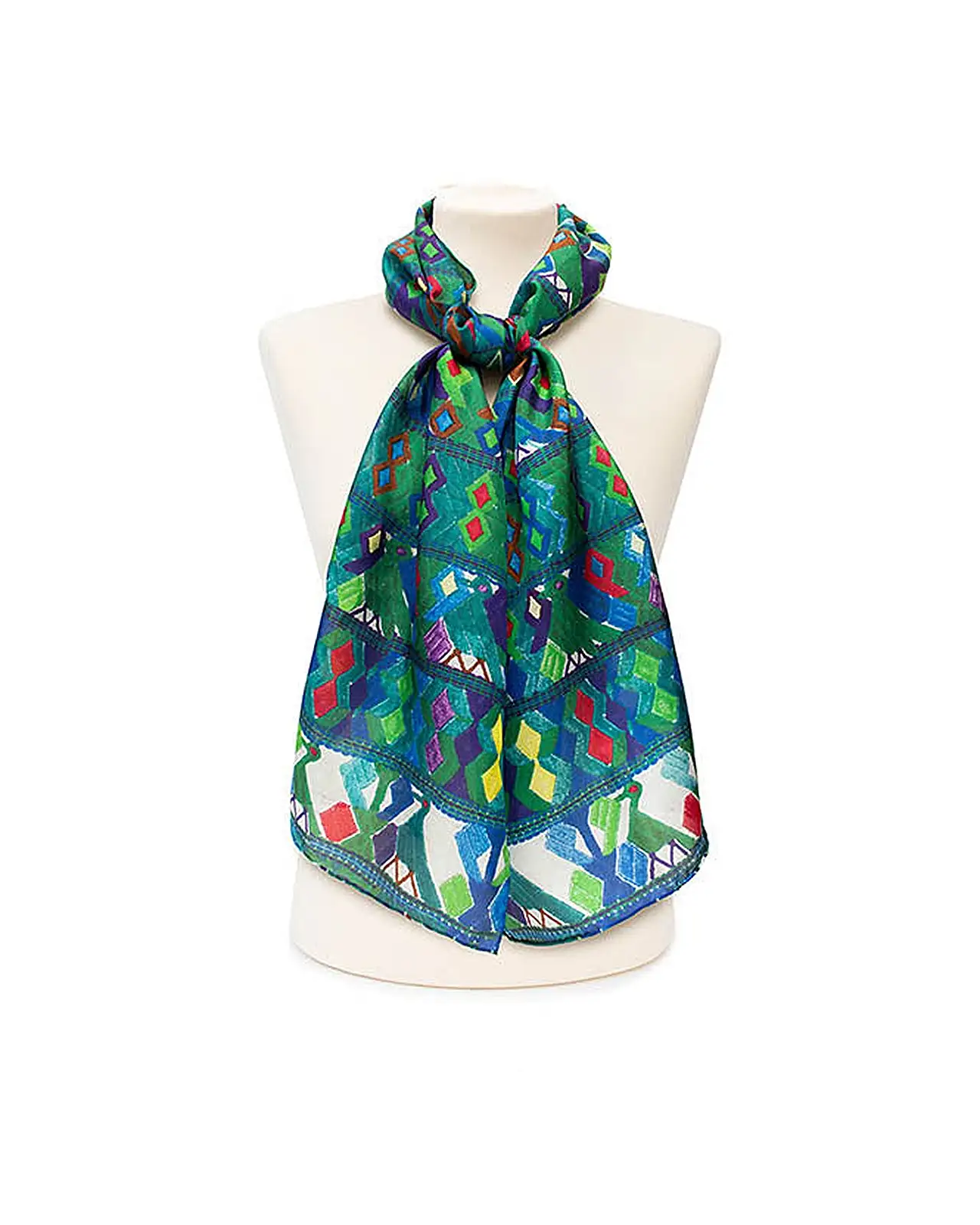 Scarves Fox and Chave Forest Light Silk Habotai Scarf £42.00