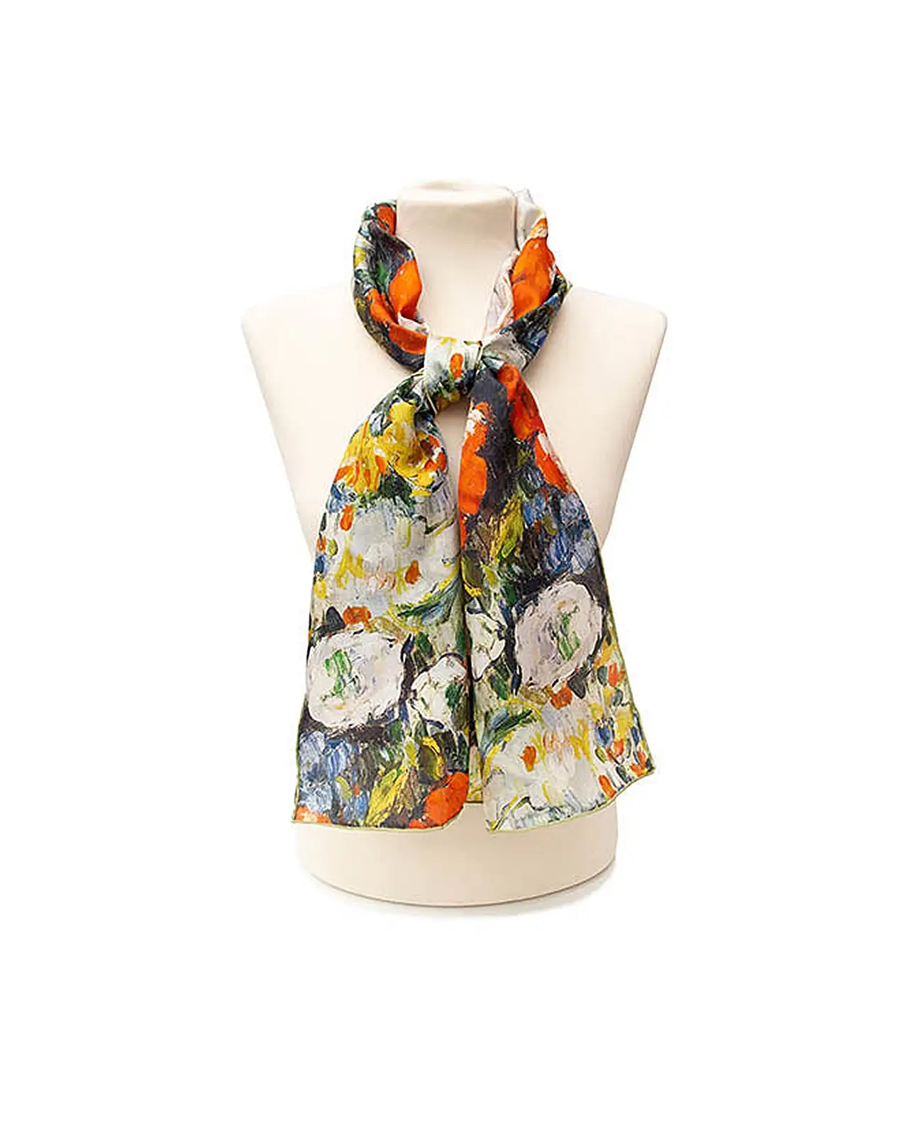 Scarves Fox and Chave Cézanne Flower Bouquet Silk Habotai Scarf £42.00