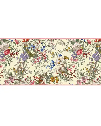 Scarves Fox and Chave Kilburn Buds Silk Habotai Scarf £42.00